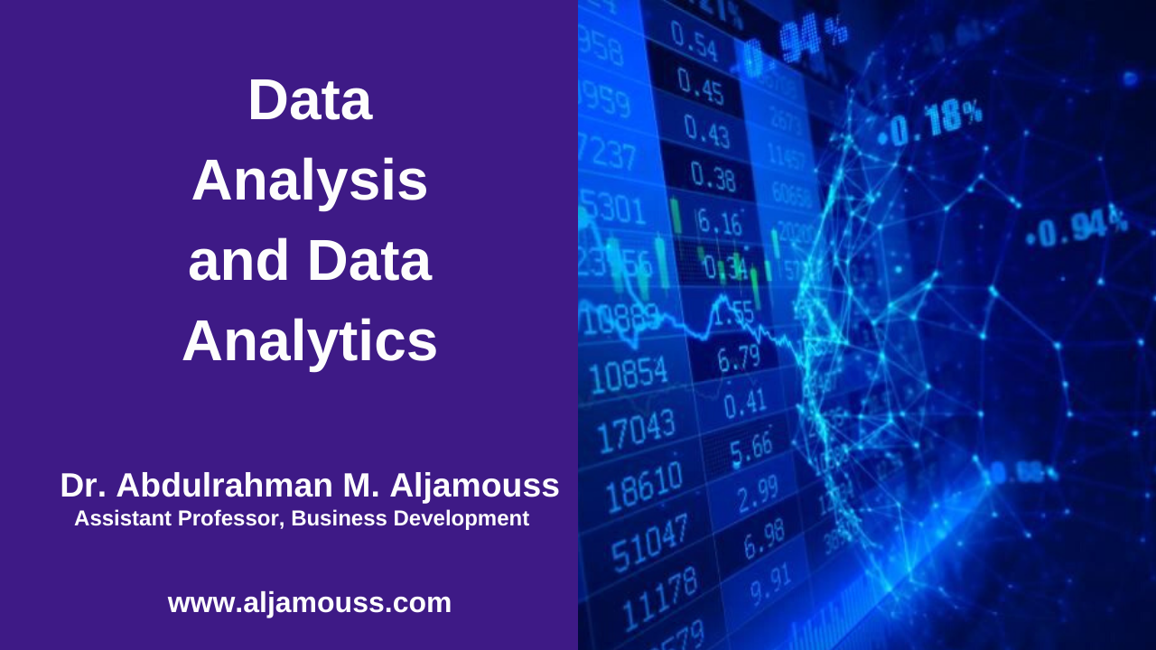 Data Analysis and Data Analytics